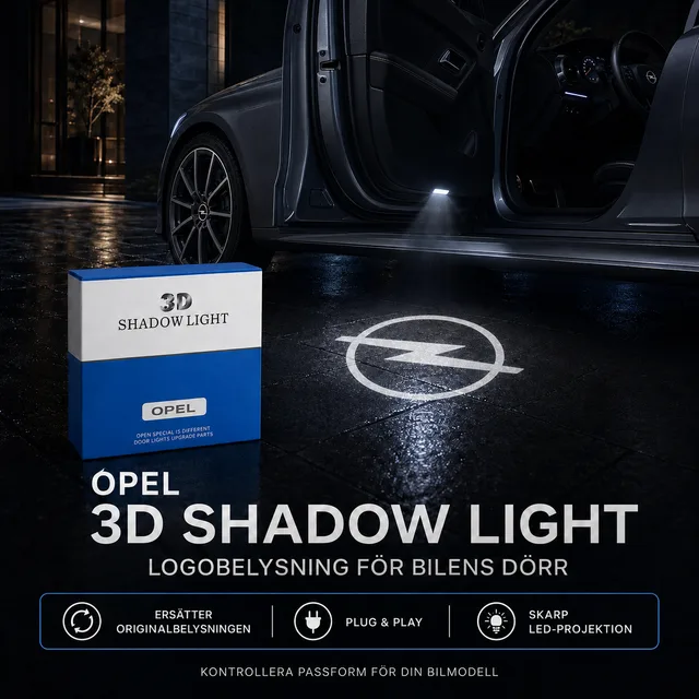 3D logobelysning för bildörr 2