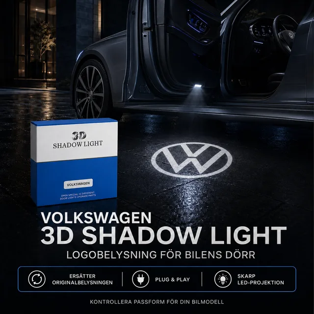 3D logobelysning för bildörr 7