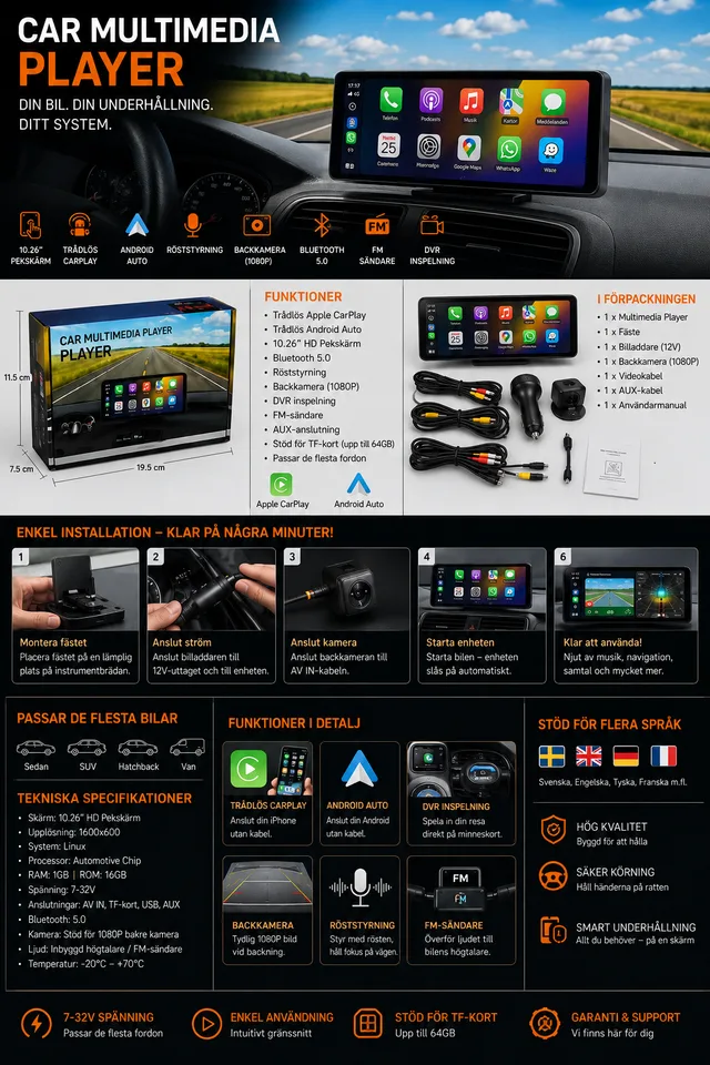 Portabel smart multimediaskärm 4