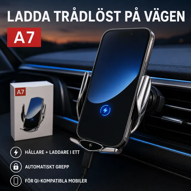 A7 trådlös laddande mobilhållare 2