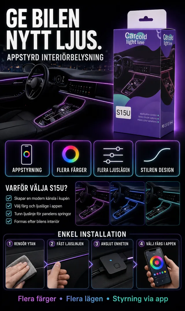 S15U appstyrd interiörbelysning