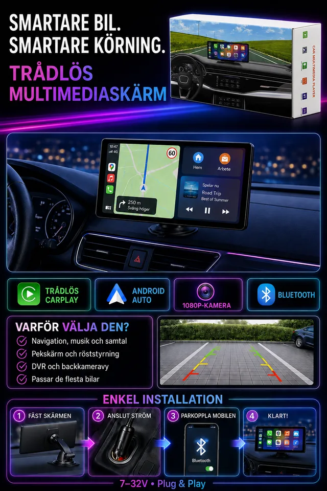 Portabel smart multimediaskärm